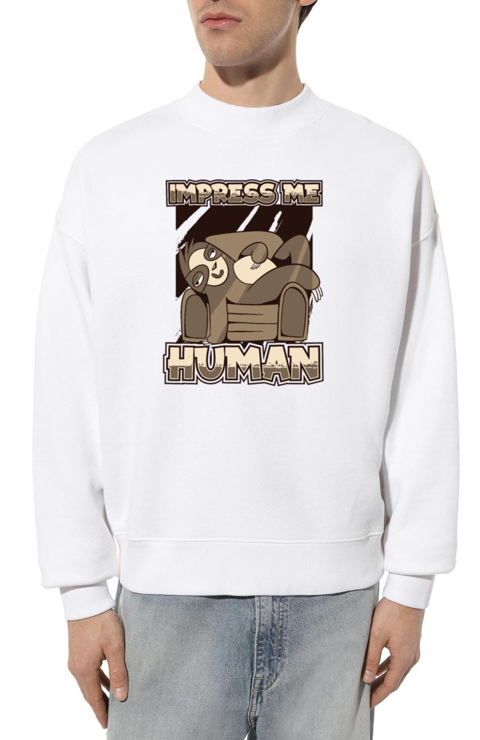 Impress Me Human Brown-Throated Pilosa Folivora - Unisex Sweatshirt