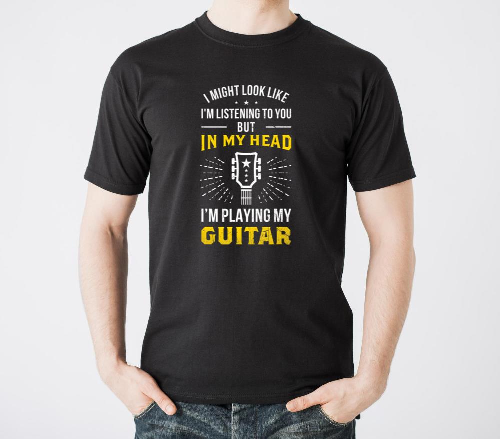 In My Head Im Playing My Guitars Guitarist - Unisex Standard T-Shirt