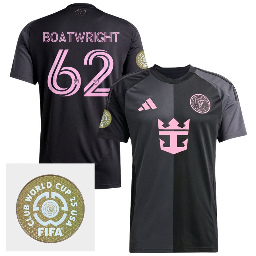Israel Boatwright 62 Inter Miami CF 2025 The Fortitude Kit FIFA Club World Cup 25 USA Patch Men Jersey - Black
