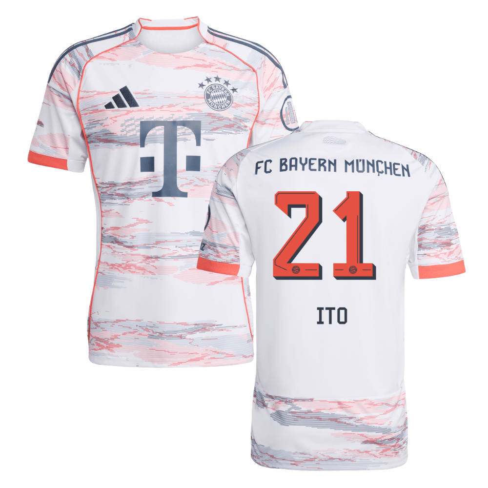 Ito Hiroki #21 Bayern Munich 2025-26 Away Men Jersey - White