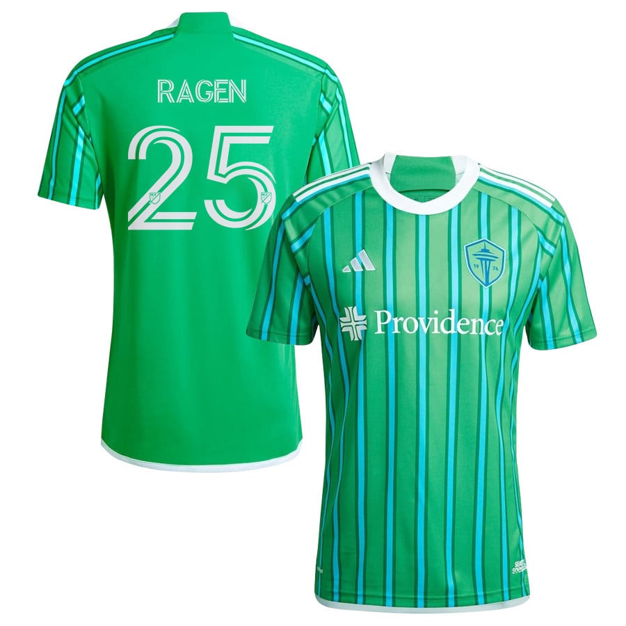 Jackson Ragen 25 Seattle Sounders FC 2024 The Anniversary Kit Men Jersey - Green