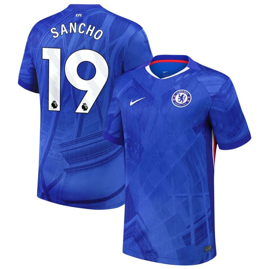 Jadon Sancho #19 Chelsea 2025-26 Home Match Jersey - Blue