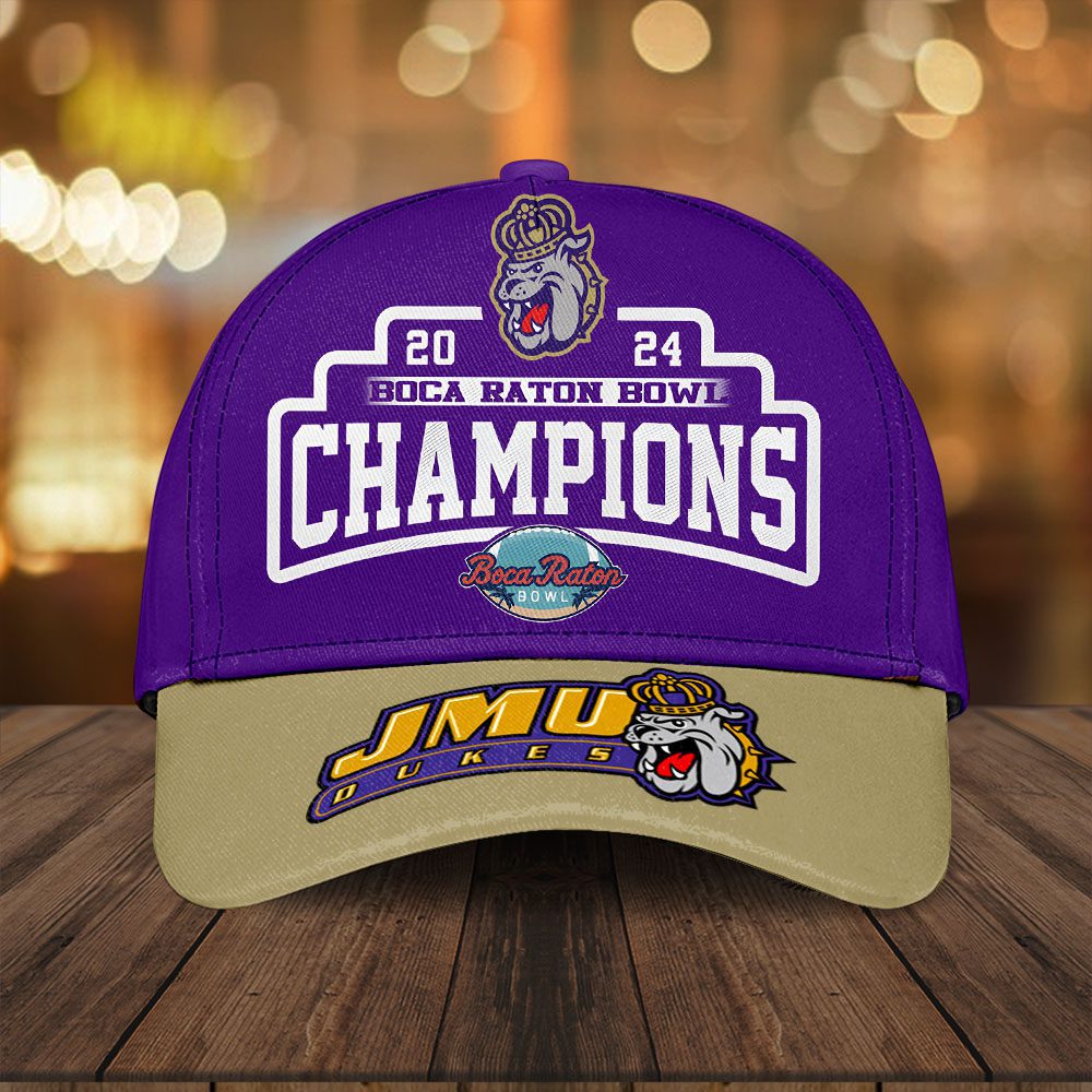 James Madison Dukes Football Boca Raton Bowl Champs Classic Cap Cgn5112