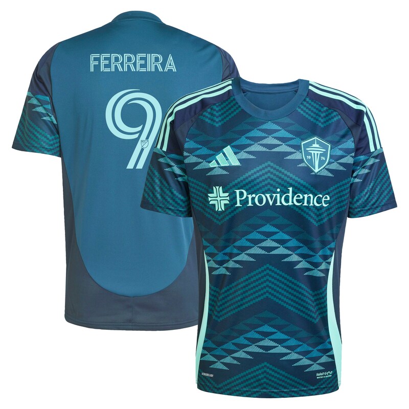 Jesus Ferreira Seattle Sounders FC 2025 The Salish Sea Kit Replica Player Jersey - Blue