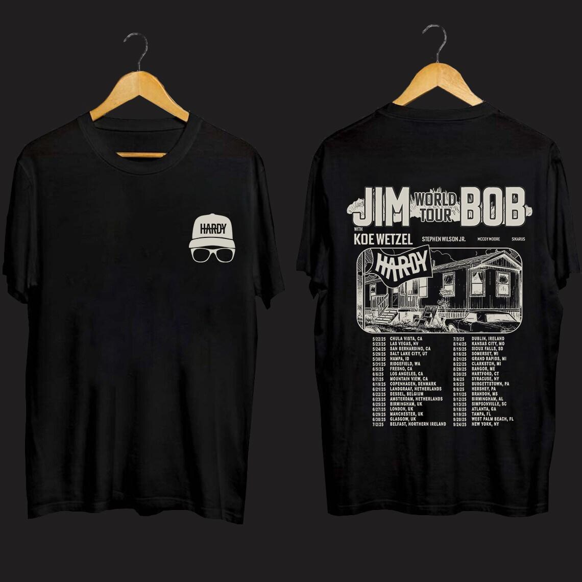 Jim World Tour Bob Shirt, Hardy And Koe Tour 2025 Shirt