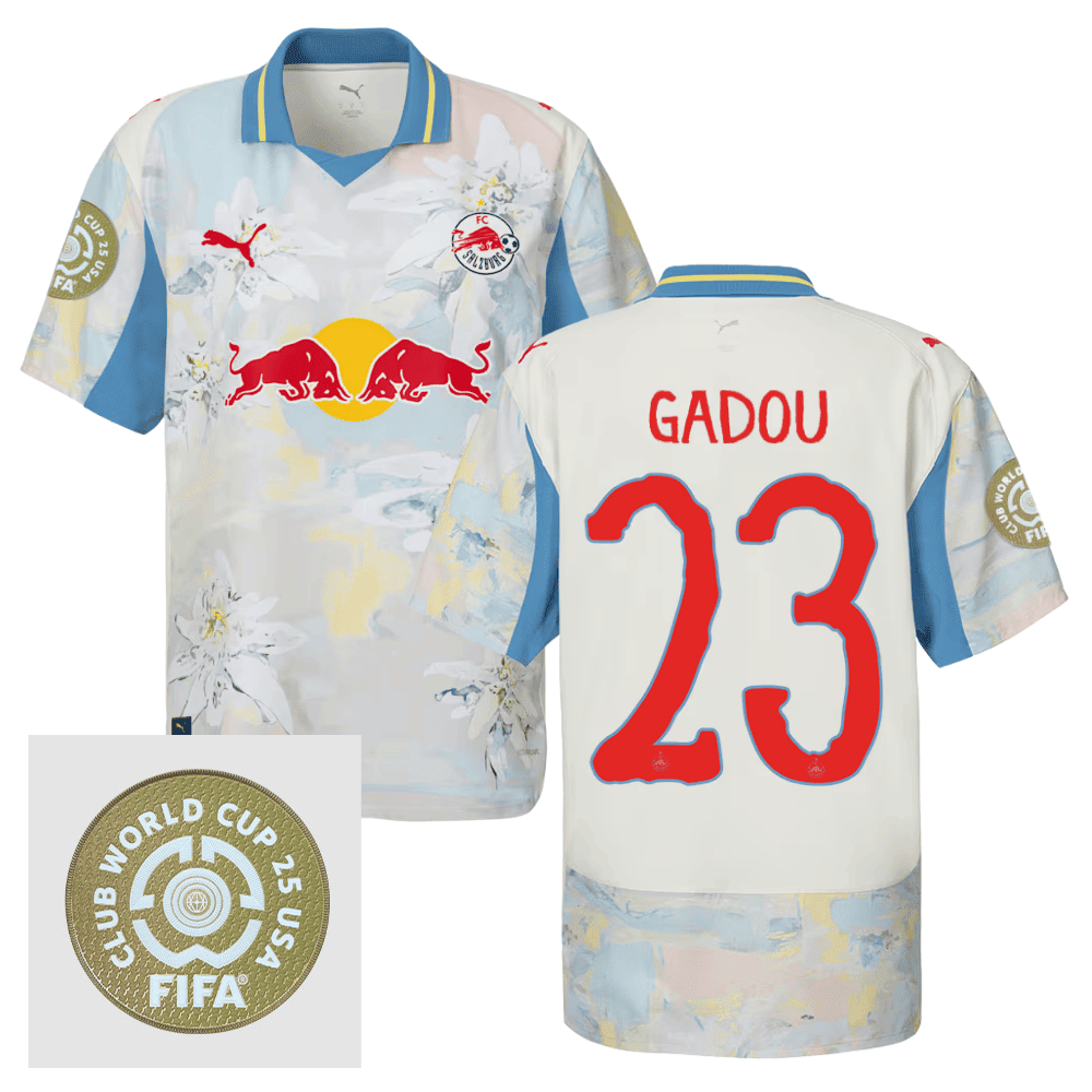Joane Gadou 23 Red Bull Salzburg x KidSuper 2025/26 FIFA Club World Cup 25 USA Patch Men Jersey - Beige