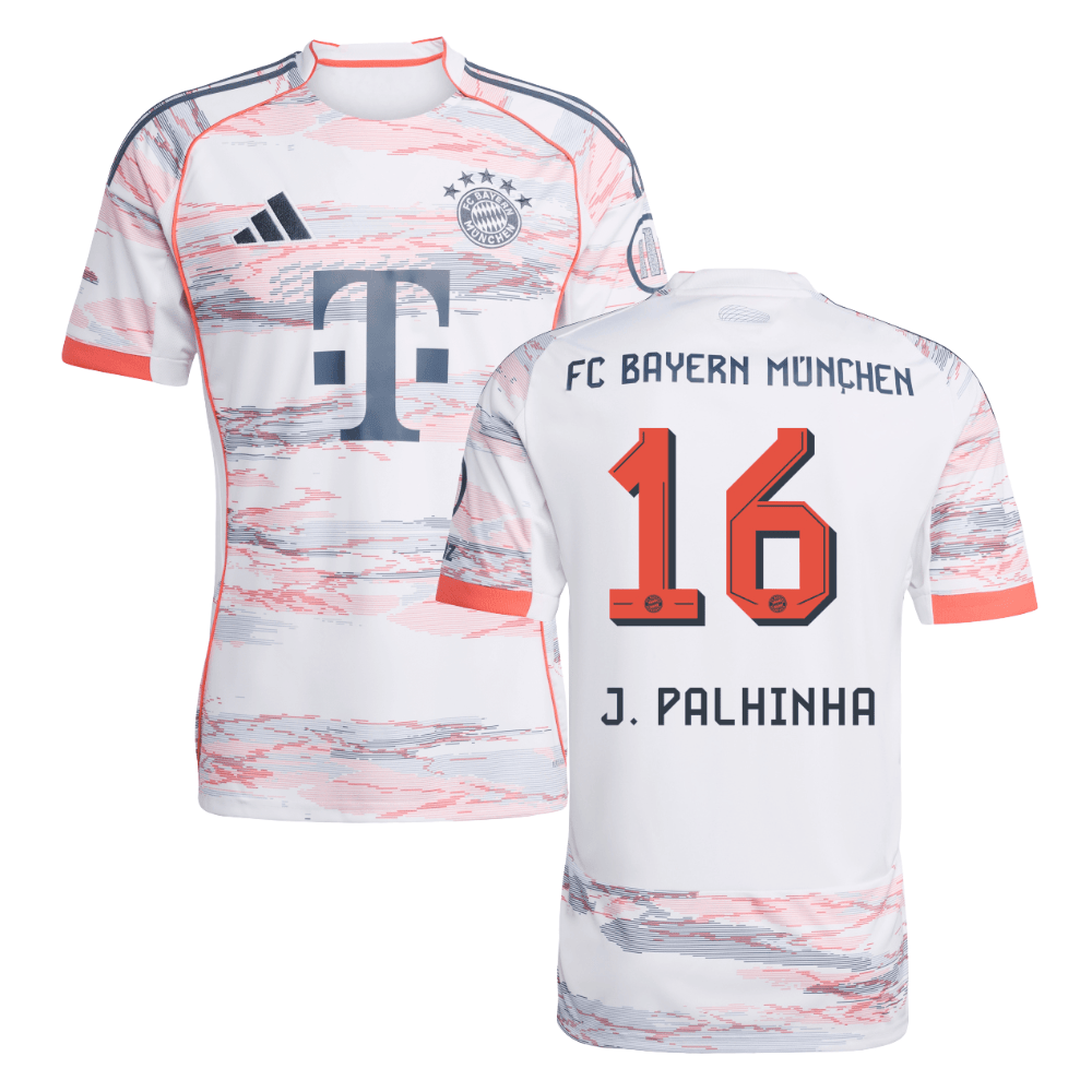 Joao Palhinha #16 Bayern Munich 2025-26 Away Men Jersey - White