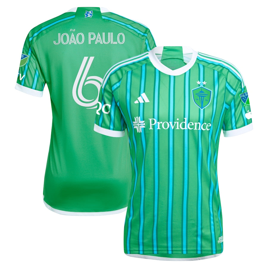 Joao Paulo Seattle Sounders FC adidas 2024 The Anniversary Kit Authentic Player JerseyÃ‚ - Green
