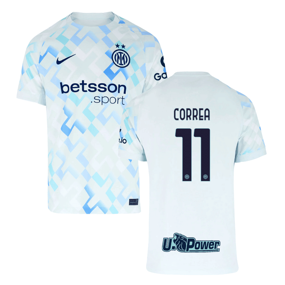 Joaquin Correa 11 Inter Milan 2025/26 Away Men Jersey - White