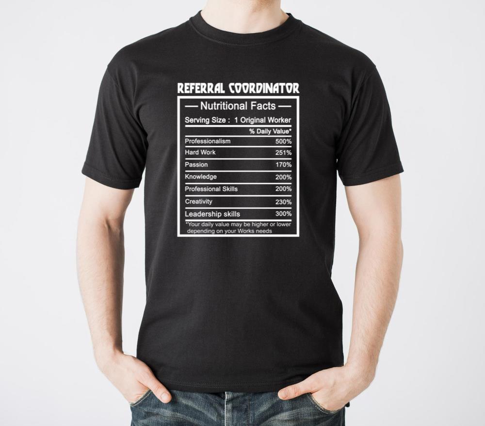 Job Title Worker Nutrition Facts Referral - Unisex Standard T-Shirt