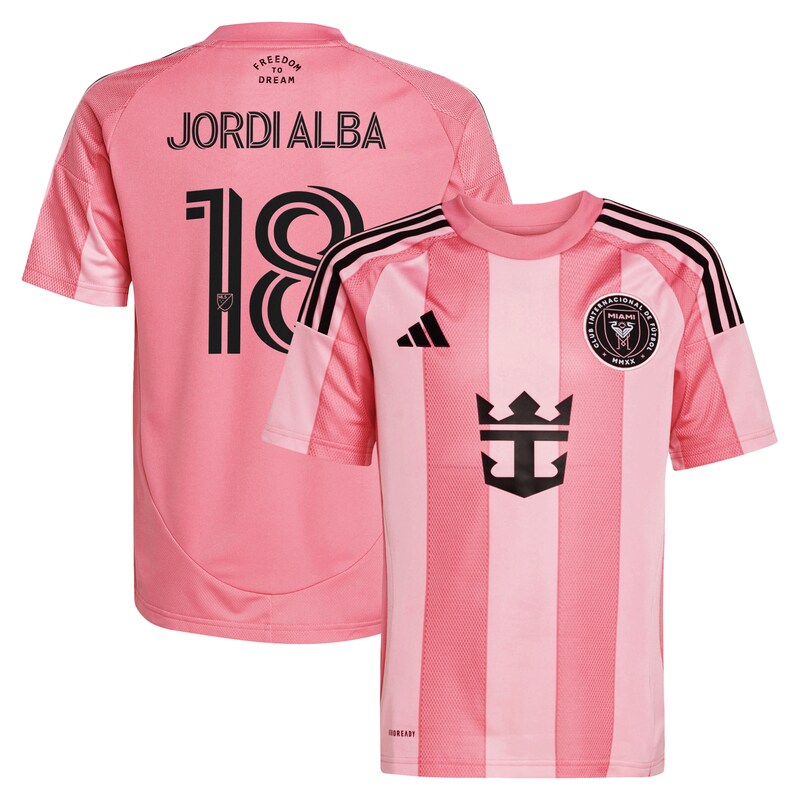 Jordi Alba Inter Miami CF Youth 2025 Euforia Replica Player Jersey - Light Pink