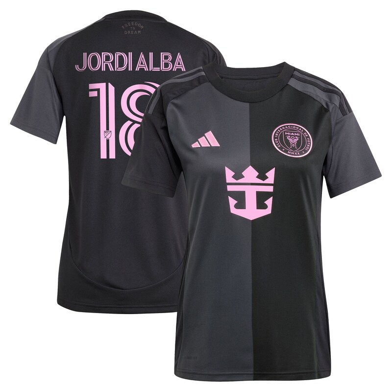 Jordi Alba Ramos Inter Miami CF Women's 2025 The Fortitude Kit Replica Player Jersey - Black