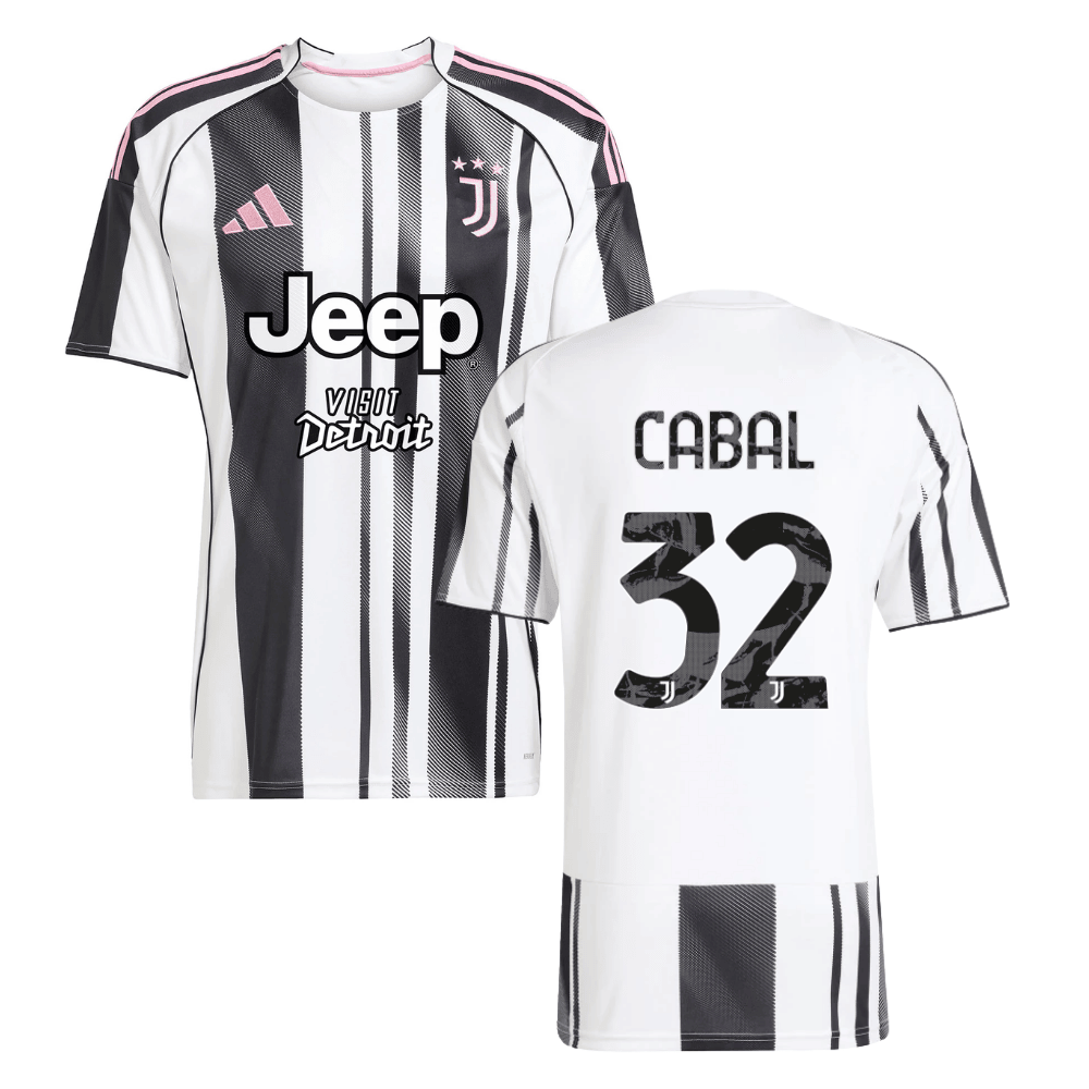 Juan Cabal 32 Juventus 2025-26 Home Men Jersey - White