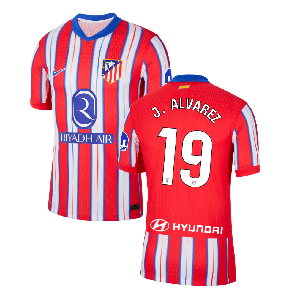 JuliÃ¡n Alvarez 19 Atletico de Madrid 2024-25 Home Match Jersey - Red