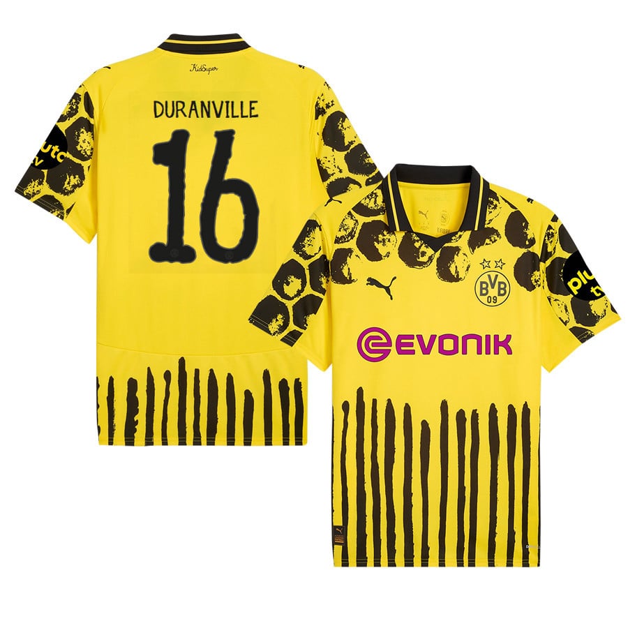 Julien Duranville 16 Borussia Dortmund x KidSuper 2025/26 Men Jersey - Yellow