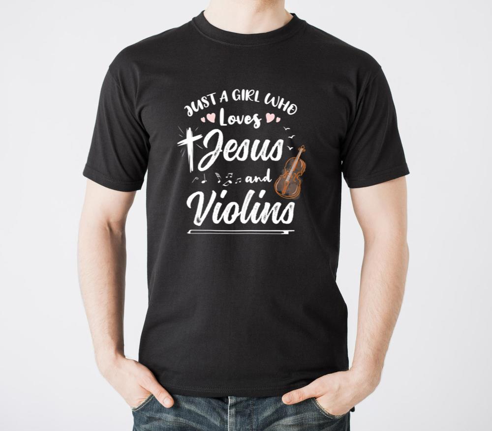 Just A Girl Who Loves Jesus And Violins - Unisex Standard T-Shirt