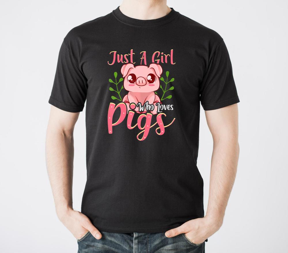 Just A Girl Who Loves Pigs Pig s For Girls - Unisex Standard T-Shirt