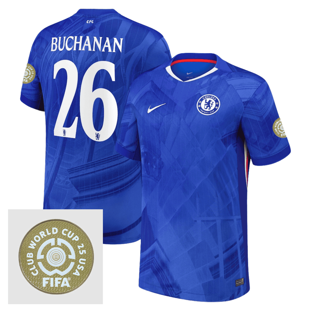 Kadeisha Buchanan 26 Chelsea 2025/26 FIFA Club World Cup 25 USA Patch Home Men Jersey - Blue