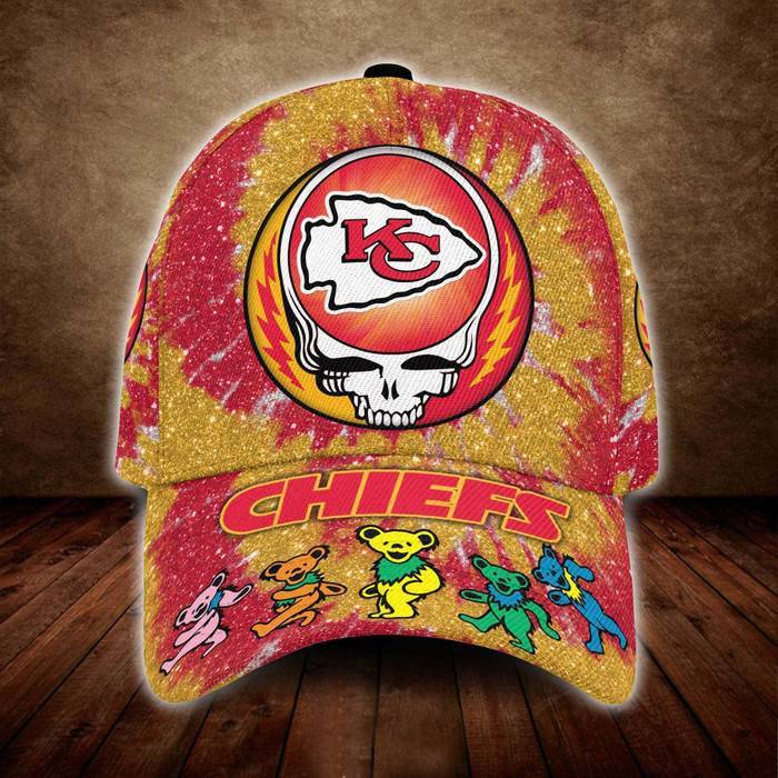 Kansas City Chiefs x Grateful Dead 3D Classic Baseball Cap CNI1177
