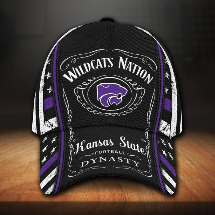 Kansas State Wildcats Jack Daniels 3D Classic Baseball Cap CNI1420