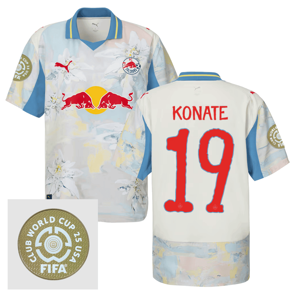 Karim Konat 19 Red Bull Salzburg x KidSuper 2025/26 FIFA Club World Cup 25 USA Patch Men Jersey - Beige