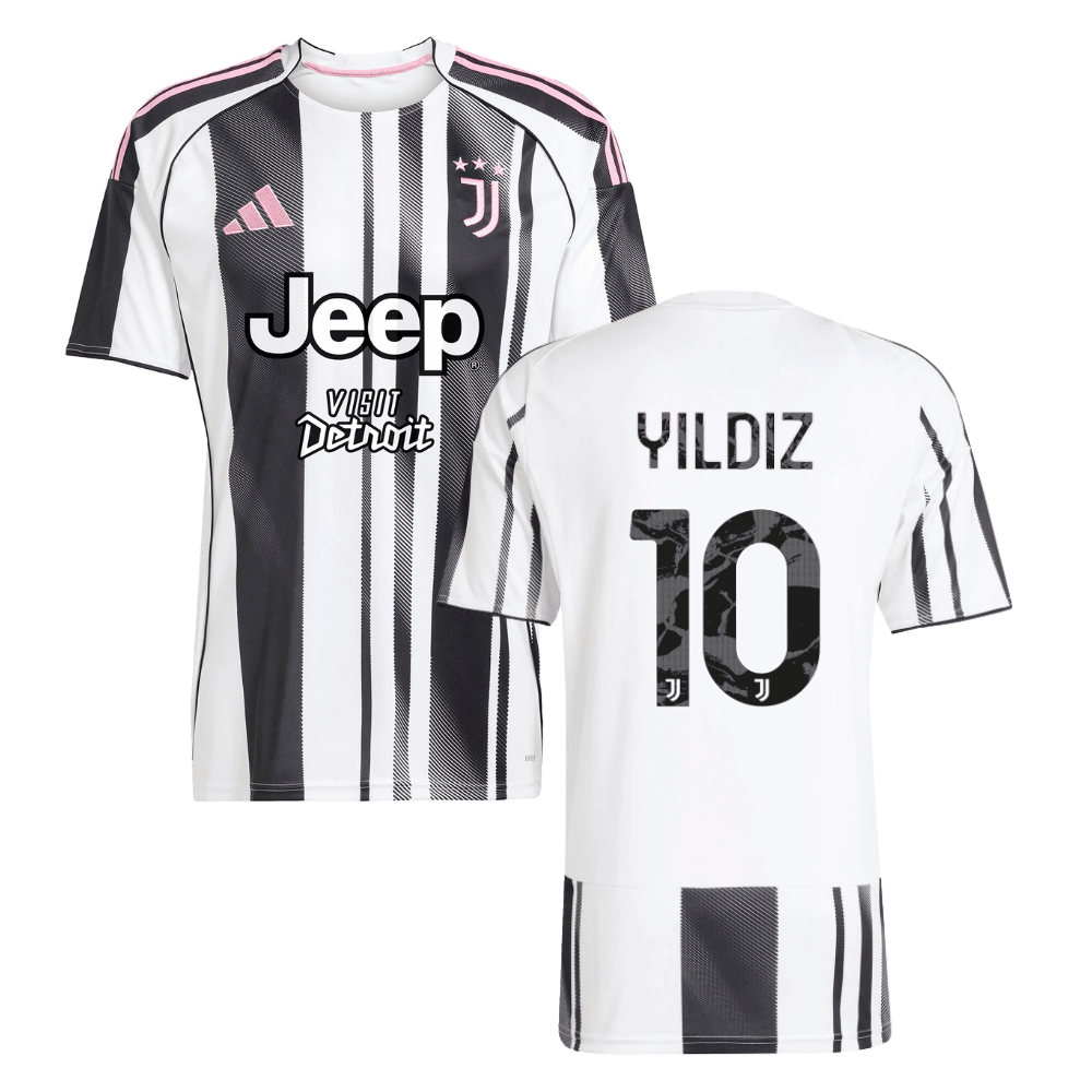 Kenan Yildiz 10 Juventus 2025-26 Home Men Jersey - White