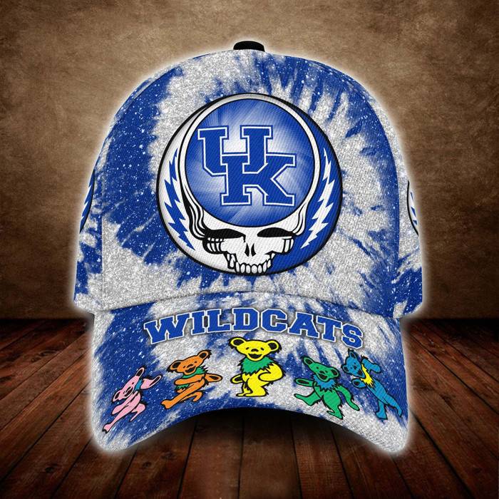 Kentucky Wildcats x Grateful Dead 3D Classic Baseball Cap CNI1680