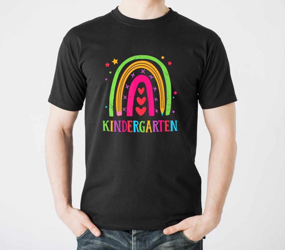 Kindergarten Rainbow Teacher Student Back To Schoo - Unisex Standard T-Shirt