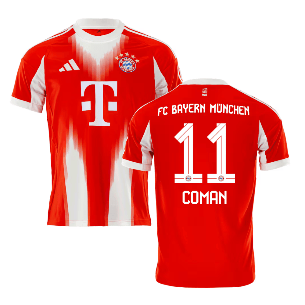 Kingsley Coman 11 Bayern Munich 2025/26 Home Men Jersey - Red