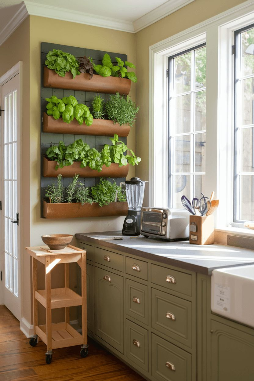 Vertical Indoor Gardens and Planters