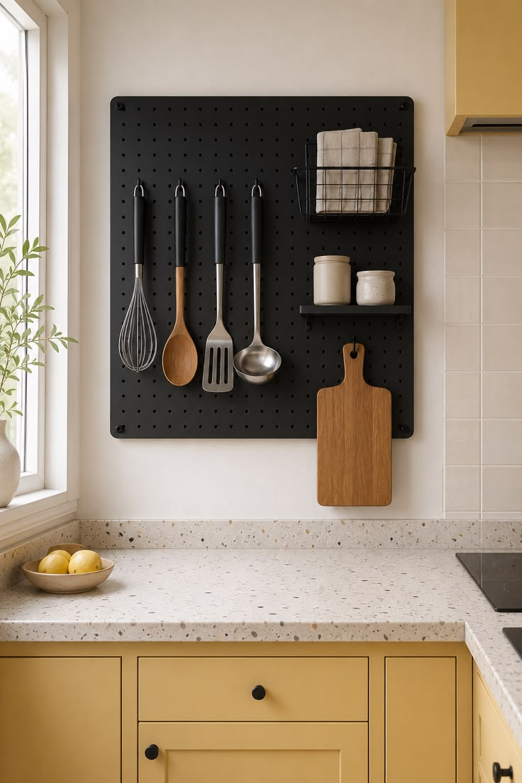 Pegboards for Flexible Storage