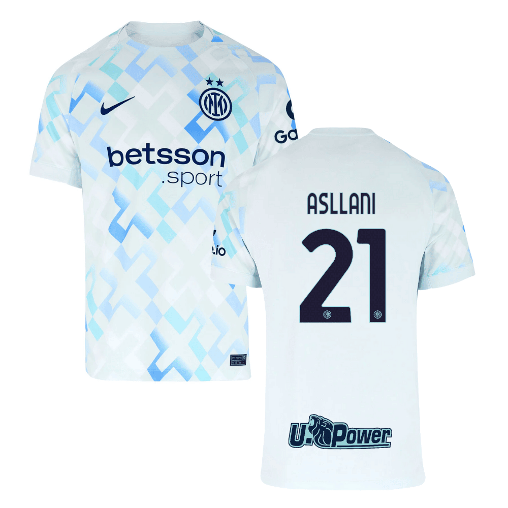 Kristjan Asllani 21 Inter Milan 2025/26 Away Men Jersey - White