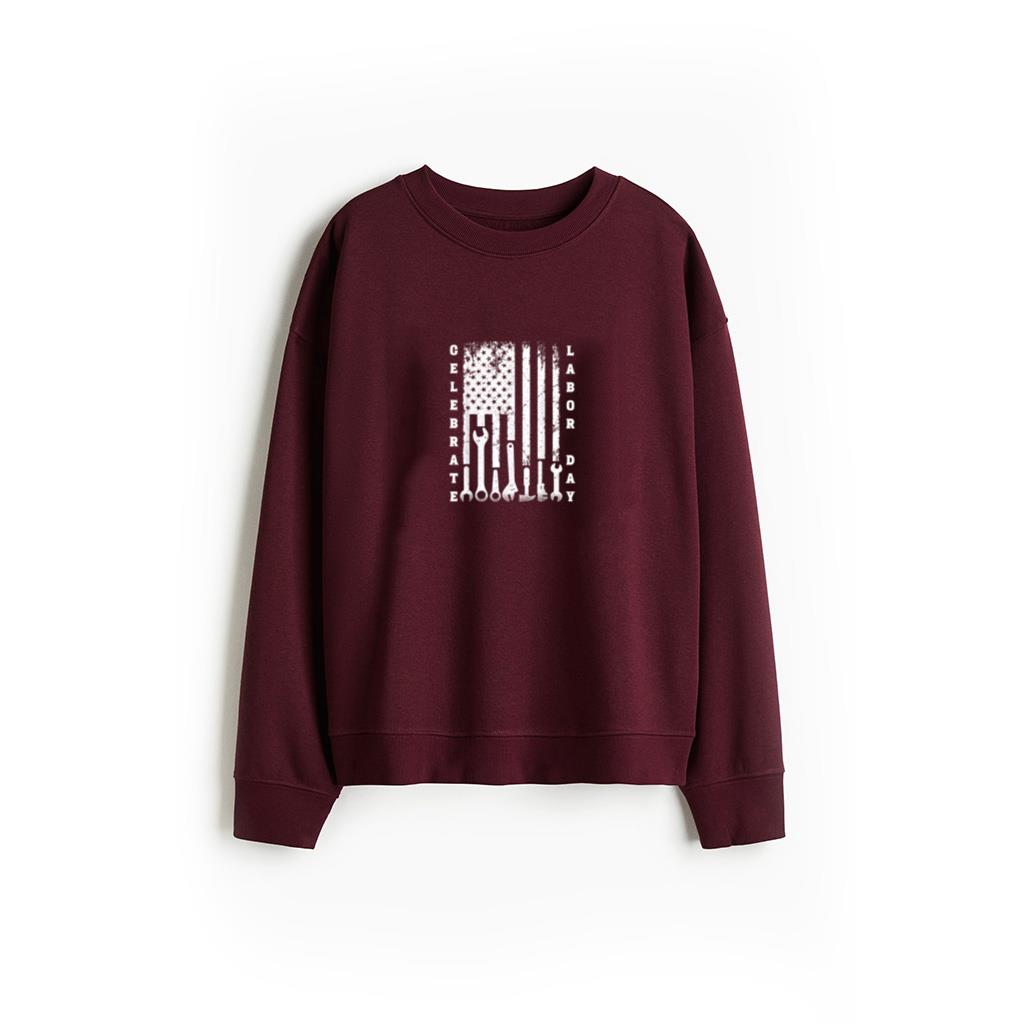 Labor Day American Flag Worker Tools Apparel 4