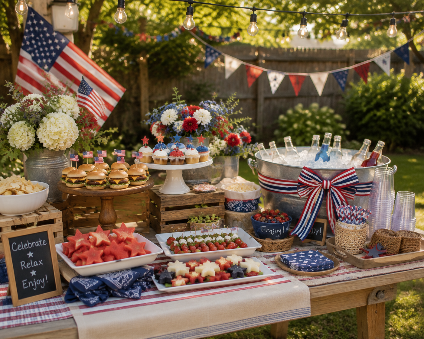 Engaging Labor Day Decoration Ideas for Party Buffets