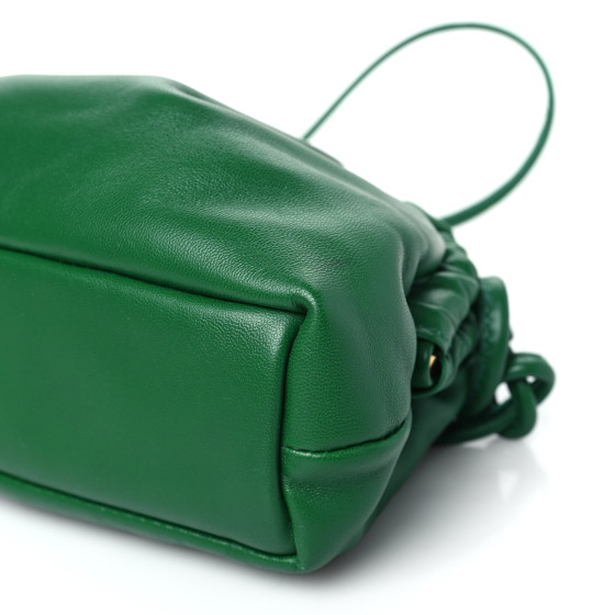 Lambskin Mini Cloud Clutch Green - Image 9