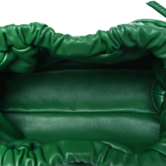 Lambskin Mini Cloud Clutch Green - Image 5