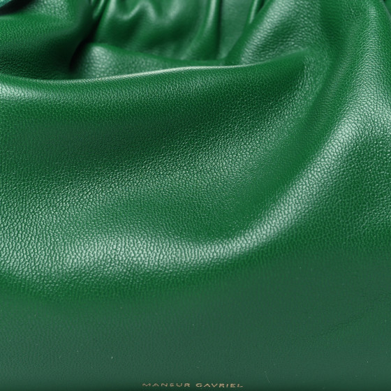 Lambskin Mini Cloud Clutch Green - Image 7