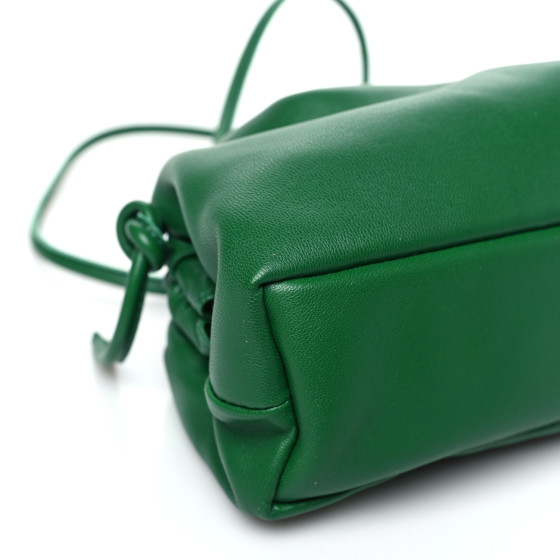 Lambskin Mini Cloud Clutch Green - Image 8