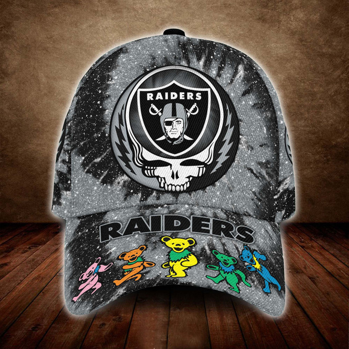 Las Vegas Raiders x Grateful Dead 3D Classic Baseball Cap CNI1561