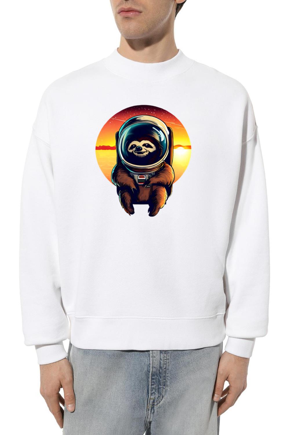 Lazers in outer space at sunset - Unisex Sweatshirt