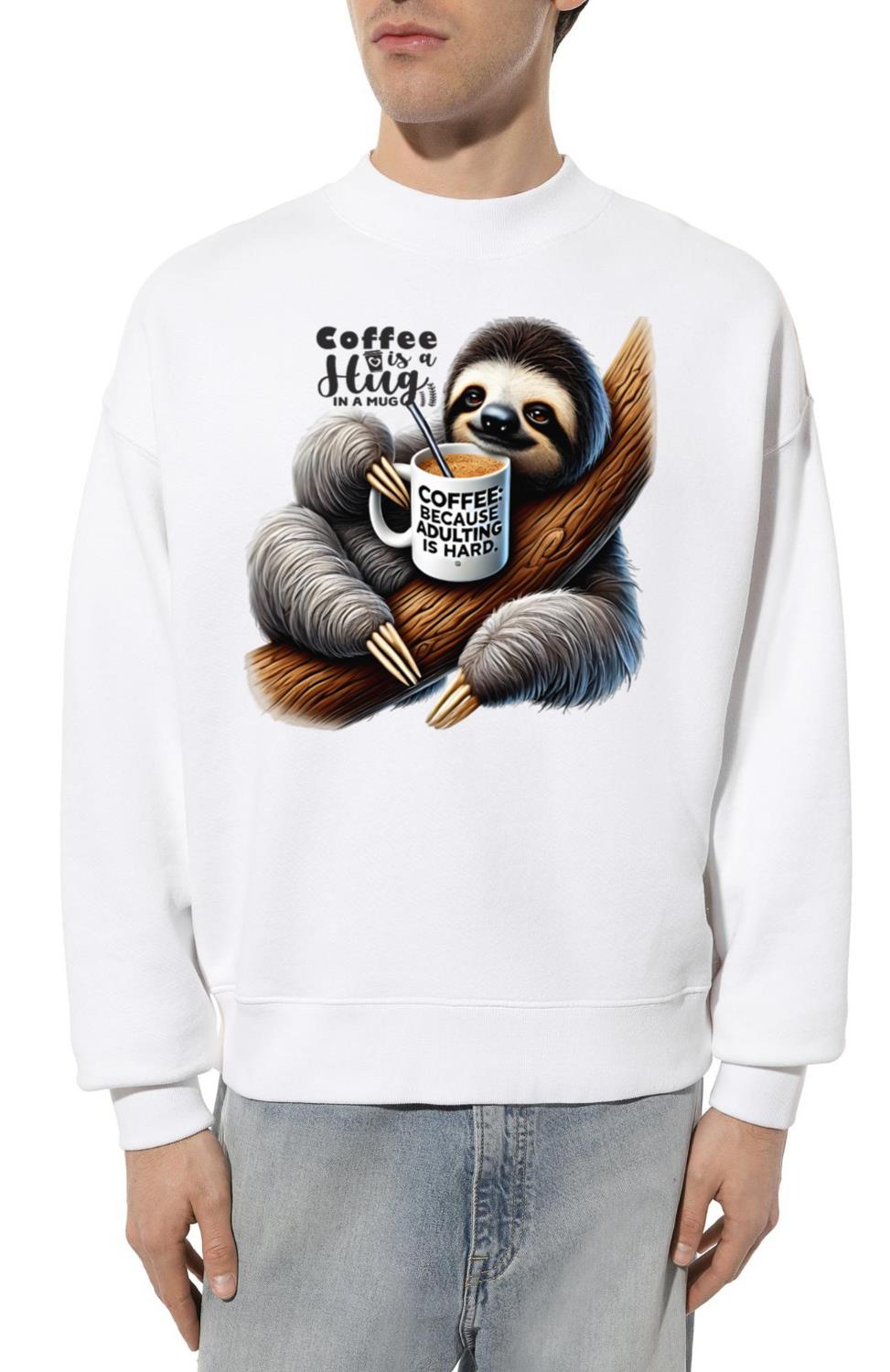 Lazy Sloth Coffee Lover - Unisex Sweatshirt