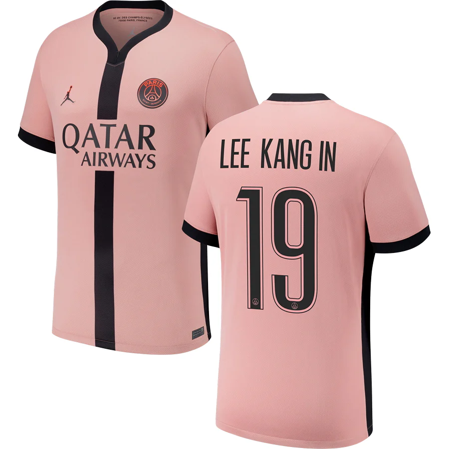 Lee Kang-in #19 Paris Saint-Germain 2024-25 Third Jersey - Pink