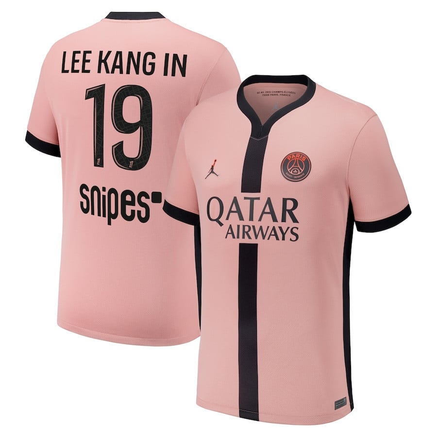 Lee Kang In 19 Paris Saint-Germain 2024/25 Third Men Jersey - Pink