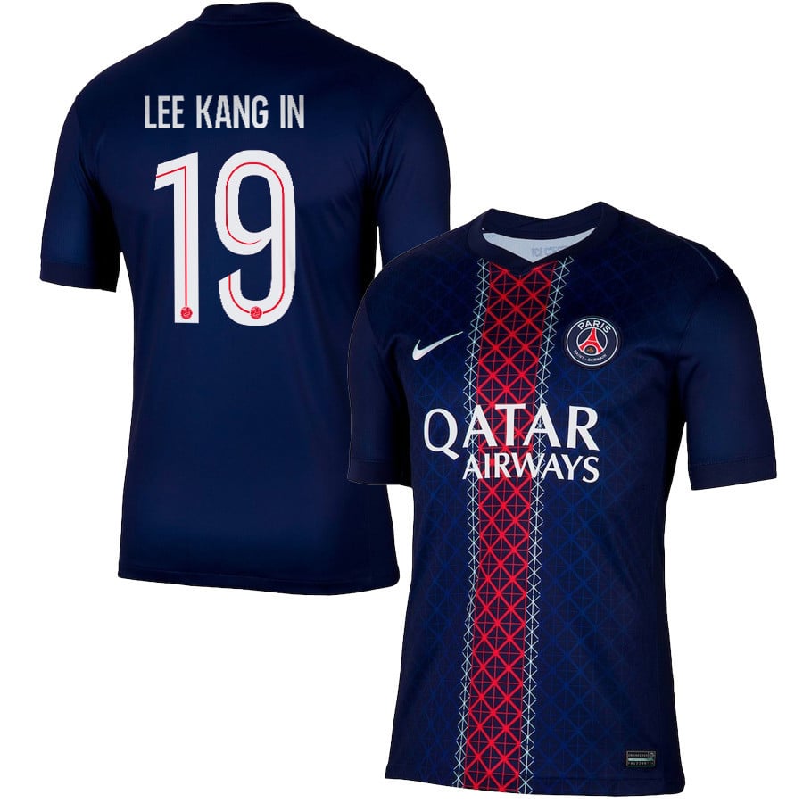 Lee Kang In 19 Paris Saint-Germain 2025/26 Home Men Jersey - Navy