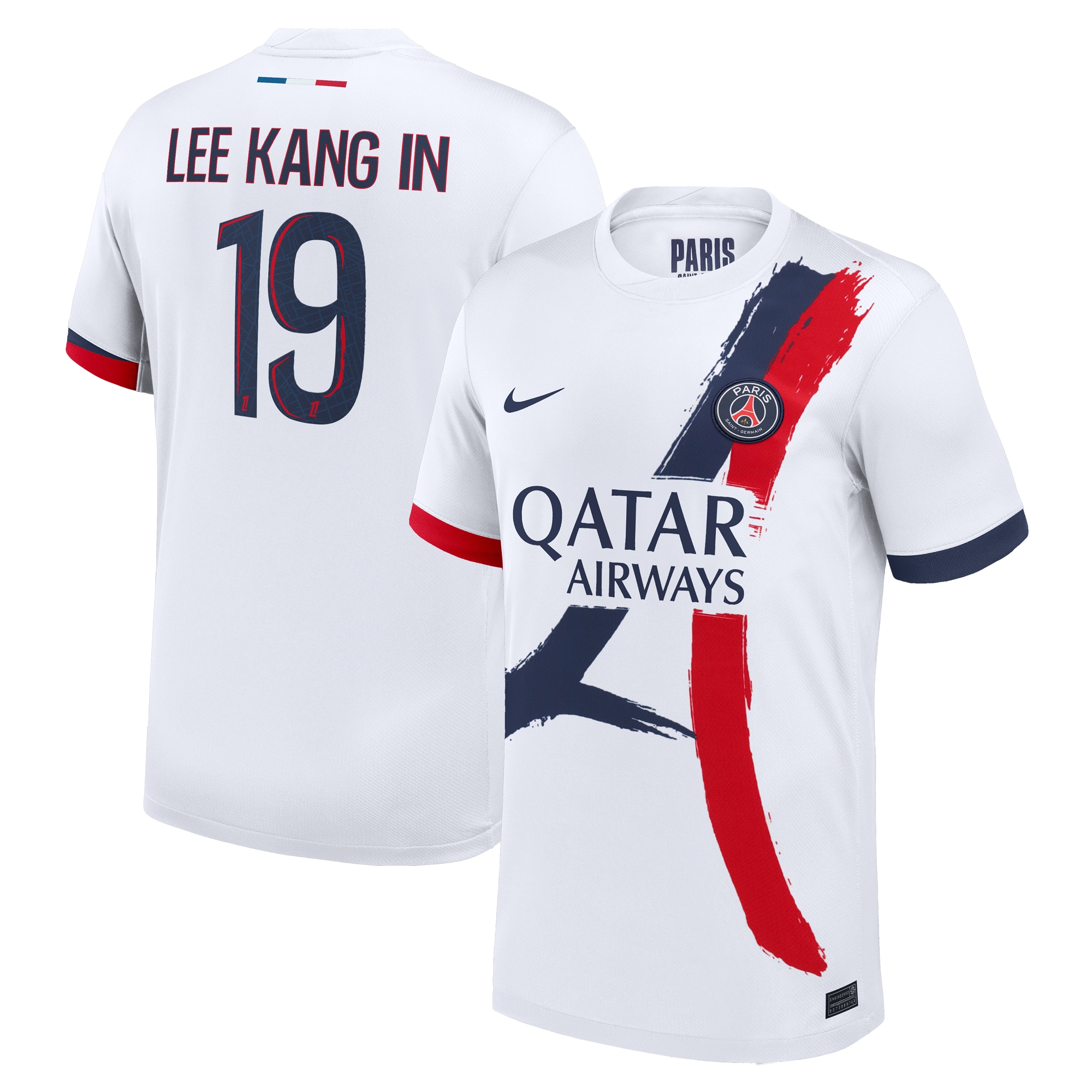 Lee Kang In Paris Saint-Germain Nike 2024/25 Away Authentic Player Jersey - White