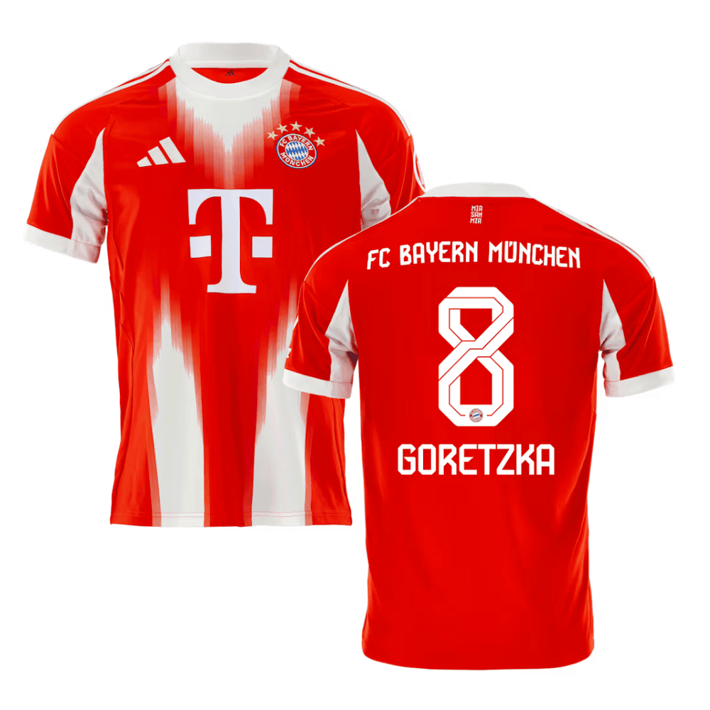 Leon Goretzka 8 Bayern Munich 2025/26 Home Men Jersey - Red