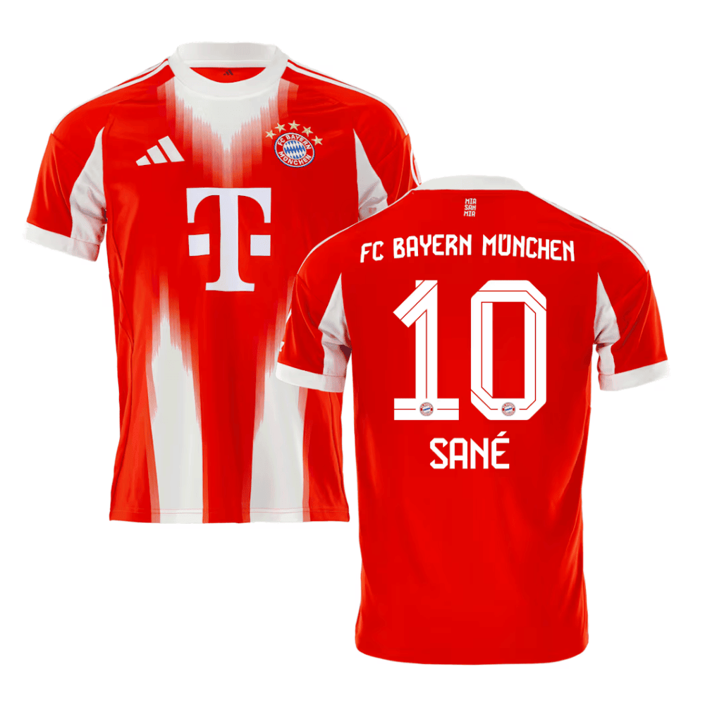 Leroy San 10 Bayern Munich 2025/26 Home Men Jersey - Red