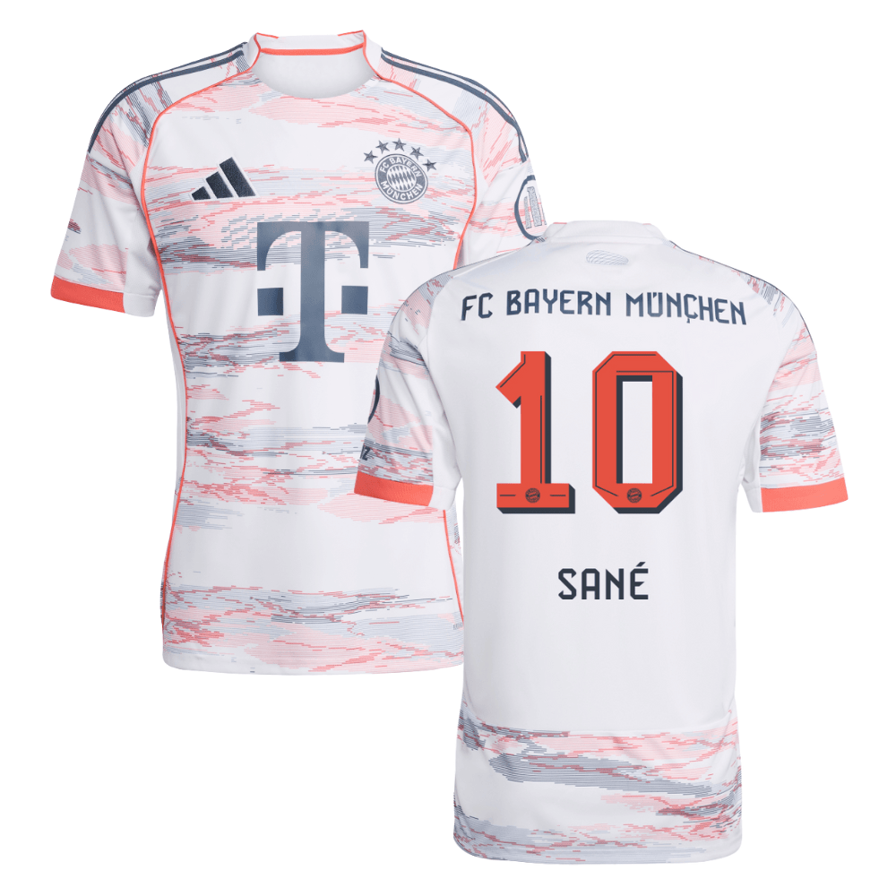 Leroy Sane #10 Bayern Munich 2025-26 Away Men Jersey - White
