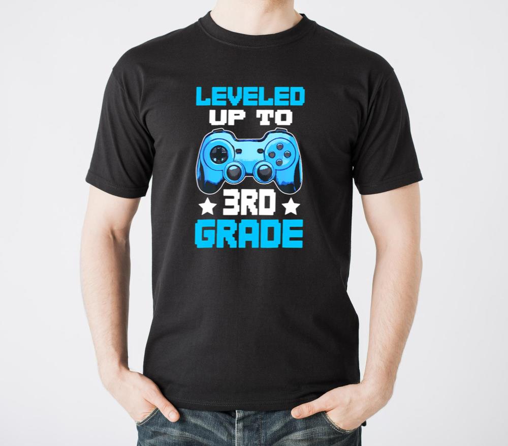 Leveled Up To 3rd Grade Gamer Back To School First - Unisex Standard T-Shirt