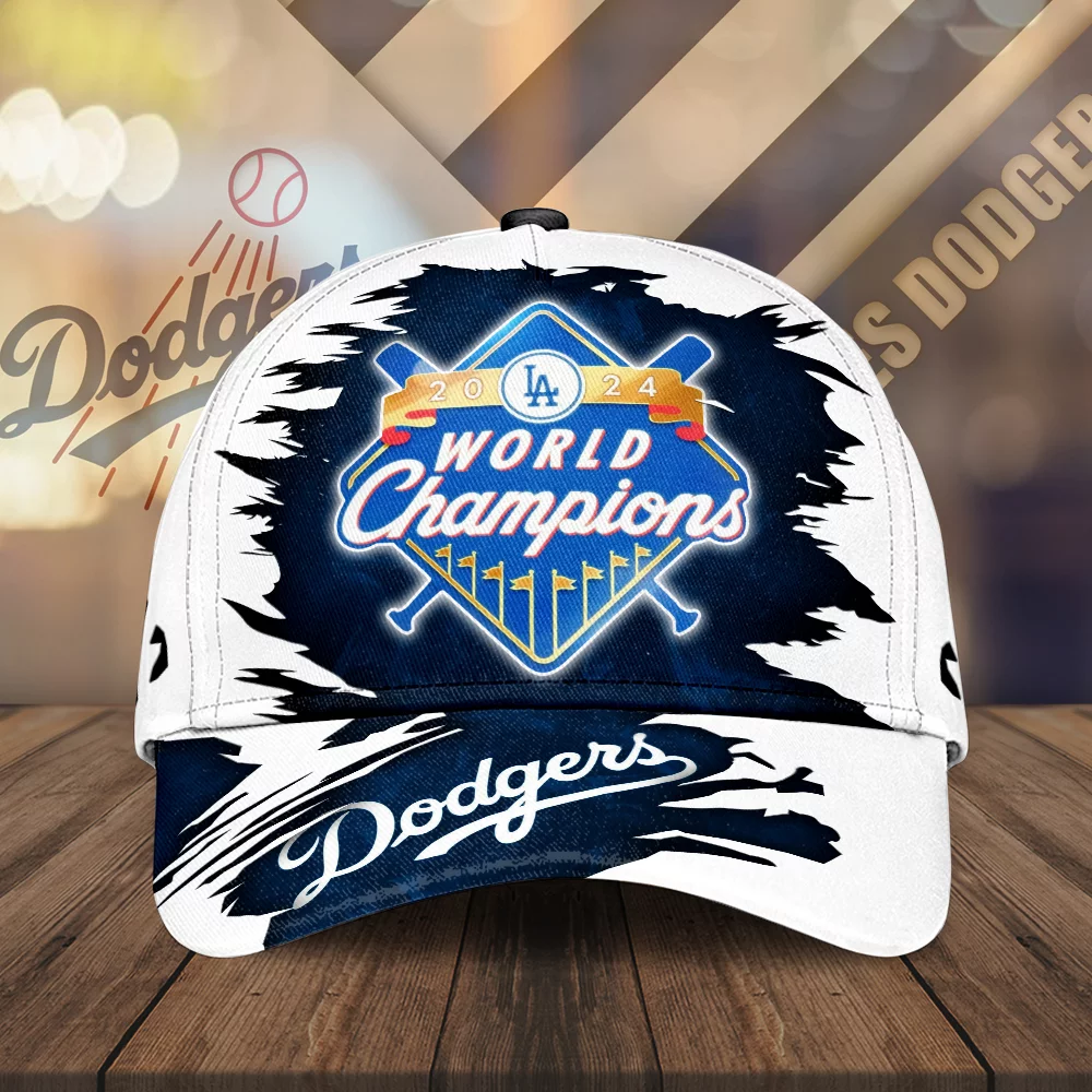 Los Angeles Dodgers World Series 2024 Champions MLB Classic Cap Cwl1006